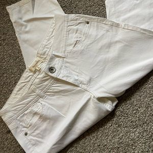 White Capri pants